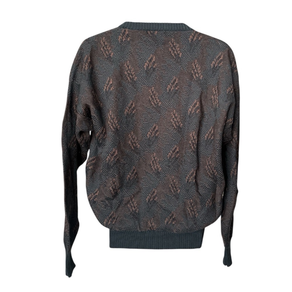 Hastings 100% Merino Wool Abstract Knit Sweater XL (L?) Indie Grunge Grandpacore - Picture 6 of 9